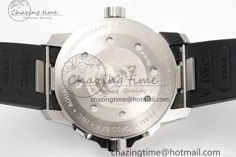 MIROTIME 0403 Aquatimer SS IW3290 RSF 1:1 Best Edition Blue Dial on Black Rubber Strap A Fashionable 7074